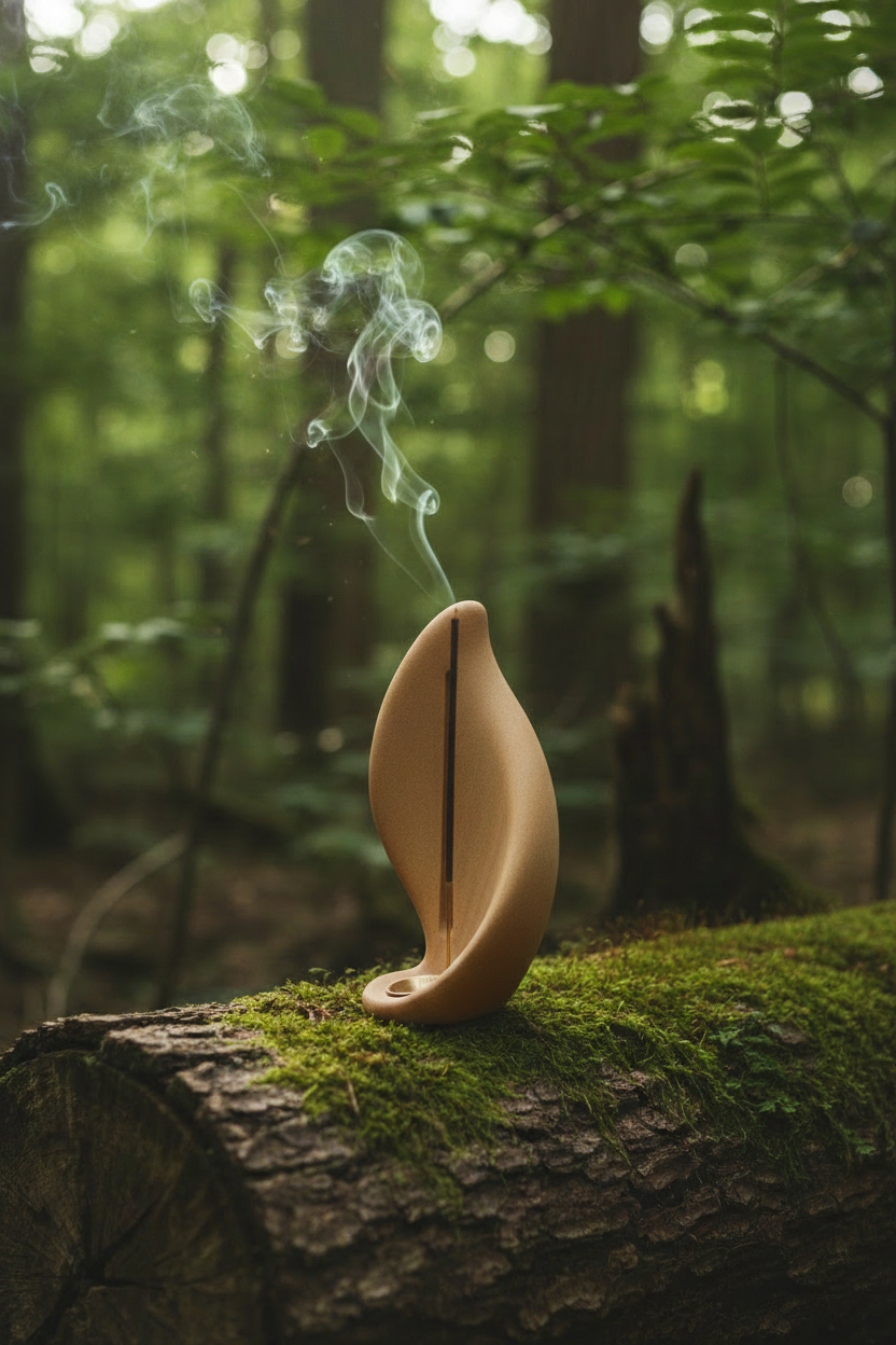 Wood Incense Holder